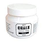 Little Birdie Home Decor Chalk Paint Snow - 450 ml |Chalk Paint for Wood Furniture, Wall, Home Decor, Glass, Terracotta Pots & Multi Surface Paint