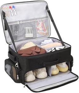 Ethereal Golf Trunk Organizer, Premium Car Golf Locker with Separate Ventilated Compartment for 2 Pair Shoes Up to US Mens 14, Trunk Storage for Golf Accessories, Gifts for Men