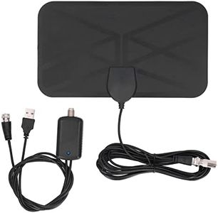 Amplified HD Digital TV Antenna Long 980 Miles Range - Support 4K 1080p Fire tv Stick and All Older TV's - Indoor Smart Switch Amplifier Signal Booster - 9.8ft Coax HDTV Cable/AC Adapter