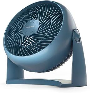 Honeywell TurboForce Power Fan (Quiet Operation Cooling, 90° Variable Tilt, 3 Speed Settings, Wall Mount Feature, Table Fan) HT900NE1 - Blue