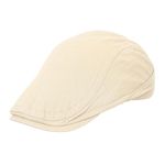 FabSeasons Cotton Ivy Flat Golf Cap – Classic Newsboy Gatsby Hat for Men