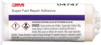 3M Super-Fast Repair Adhesive, 04747, Tranlucent Color,Two-Component, Semi-Rigid, Urethane Adhesive, 47.3 mL/1.6 fl oz Cartridge