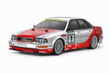 TAMIYA 58699 1:10 Audi V8 1992 Tour (TT-02) -Remote Controlled Car, Vehicle, Model Building, Hobby RC Kit, Unvarnished