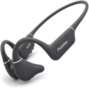 Plufunex Swim Open-Ear Headphones, IP68 Water Resistance Headsets, Open-Ear Sports Headphone for Running, Cycling,Workouts Bluetooth 6.0, 8 GB Memory with Built-in Mic, 10H Playtime