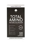 Total Amino | Full Spectrum Amino Acids Capsules | BCAA | Free Form Amino Acids | 120 Vegan Capsules | G&G Vitamins (Packing May Vary)