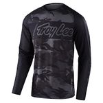 Troy Lee Designs SE PRO AIR JERSEY; VOX CAMO BLACK MD