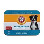 Arm & Hammer Advanced Care Dental Mints/Fresh Breath and Whitening Treat for Dogs, 40 Count