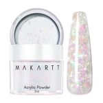 Makartt Glitter Acrylic Nail Powder,2oz Mixed Sparkly Acrylic Powder,Pink Yellow Star Clear Nail Acrylic Powder for Extension Carving Sticking Manicure Gifts Wonderland