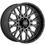 Vision Rocker 20x12 Gray Black Wheel / Rim 5x5 with a -51mm Offset and a 78.1 Hub Bore. Partnumber 412-20273ABL-51