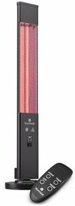 blumfeldt Standing Infrared Heater, Patio Heater, 3000W Indoor & Outdoor Heater, Heaters For Home & Garden, Electric Patio Heaters, Tipping Protection, Remote, Energy Efficient IP65 Electric Heater