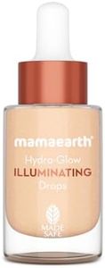 Mamaearth Hydra-Glow Illuminating Drops With Vitamin C & Hyaluronic Acid - 15Ml | All Skin Type Multi-Purpose Primer Drops |Light Moisturizes Skin | Gives Non-Greasy Dewy Finish
