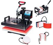 AT Sub 5 in 1 Heat Press Machine | Sublimation | T-Shirt, Mug, Bottle, Cap, Logo & Plate | DTF Printing | Fusing Machine