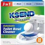 Ksend Toilet Bowl Cleaner Tablets 20 PCS - Automatic Toilet Bowl Cleaners with Bleach, Slow-Releasing Toilet Tank Cleaners for Deodorizing & Descaling, Bathroom Cleaner