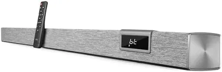 Pyle Built-in Class D Stereo Power Amplifier 35'' 2.1 Channel Soundbar - Wireless Bluetooth with Remote Control, BT Technology, Optical Input, Built-in LED Lights