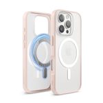 elago Magnetic Hybrid Clear Case Compatible with iPhone 16 Pro Case Cover 6.3" - Compatible with MagSafe, PC + TPU Hybrid Technology, Shockproof Bumper, Raised Camera Protection (Matt Pink)