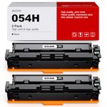 (2 Black) 054H Black Toner Cartridge, MF642cdw Toner, MF644cdw Toner Replacement for Canon 054H 054 H CRG-054 Work with Canon Color imageCLASS MF644Cdw LBP622Cdw MF641Cdw Laser Printer Toner