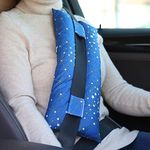 Seatbelt Pillows for Post-Surgery Comfort Mastectomy Breast Cancer Port Pacemaker Heart Surgery C-Section Recovery Support Cushion Pad Patient Care Car Travel Pillow (Cobalt Blue)