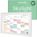 Skylight Calendar: 15-inch Wall Planner Digital Calendar & Chore Chart, Smart Touchscreen Interactive Display for Family Schedules – Wall Mount Included, Great for Organizing Your 2026 Calendar