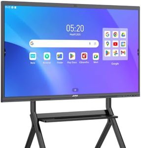 JAV 86 Inch Smart Board 4K UHD Interactive Whiteboard with EDLA Certification Built-in Android OS for Classroom Office Home Digital Display 8+128 GB for Hybrid Work (86 Inch)