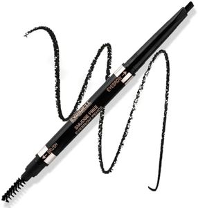 INSIGHT Smudge Free Eyebrow Pencil with Spoolie | Matte Finish | Long Lasting & Waterproof | For Indian Skin Tones | 30gm | Shade: Black