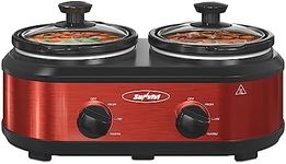 Sunvivi Double Slow Cooker,2 Pot Sm