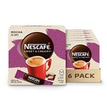 NESCAFÉ Sweet and Creamy Mocha Instant Coffee Mix Box, Mocha, 6 Count