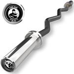 EZ Curl Bar [Bells of Steel] Premium Weight Bar Curl Barbell | Rust-Resistant Curling Bars for Weight Lifting, Commercial and Home Gym | 500 lb Capacity, 2-Inch Olympic Weight Plates Compatible