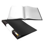 Art Portfolio Folder, 40 Clear Pockets Paper Protectors Display 80 Pages Clear Presentation Book for Artworks, Letters, Report Sheets, Documents (Can Accommodate 11” x17”)