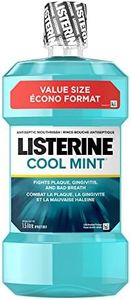 Listerine Antiseptic Mouthwash for Gingivitis and Teeth Plaque - Contains Thymol, Menthol, and Eucalyptol as essential oils - 1.5L, blue