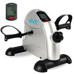 Vive Under Desk Bike Pedal Exerciser - Stationary Exercise Leg Peddler - Low Impact, Portable Mini Cycle Bike for Under Your Office Desk - For Arm or Foot - Small, Sit-Down Recumbent Equipment Machine