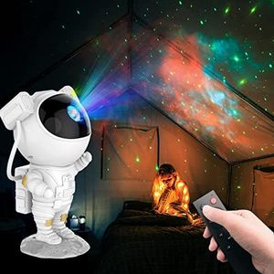 Astronaut Star Projector, Galaxy Projector with Timer and Remote Control, 360°Adjustable Design, Bedroom LED Night Light, Nebula Lamp for Gaming Room, Home Theater, Astronaut Projector