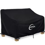 Kipiea Patio Sofa Cover Durable 420D Outdoor Couch Covers Waterproof Winter, 2-Seat Patio Furniture Cover Loveseat, Outdoor Sofa Covers with Anti UV and No Tears, No Fading (60"W x 34"D x 31"H)