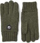 Hestra Unisex Basic Wool Glove I Cold Weather Wool Gloves for Everyday - Olive - 11