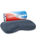 Neck Pillow NuMOON Quickdry | Memory Foam with Bamboo Charcoal | Quick Drying Thermic Cover | Back & Side Sleepers Pillow for Adults | Ergonomic Cervical Bed Pillow for Shoulder and Neck Pain Relief