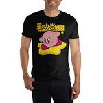 Nintendo Kirby Warp Star Kanji Mens Black T-shirt (XX-Large)