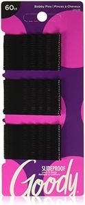 Goody Styling Essentials Bobby Pins, Black, 2 Inch, 60 Count