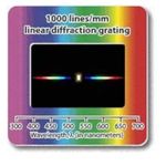 Diffraction Grating Slide-Linear 1000 Lines/mm 2x2"-Pack of 10