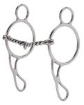 Weaver Leather Gag Bit Features 5-Inch Twisted Wire Snaffle Mouth