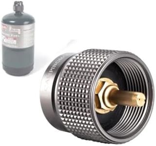 CAMPINGMOON Camping Grill Gas Stove Adapter, Input: 16oz/1Lb Small Propane Canister, Output: EN417 Lindal Valve Z22