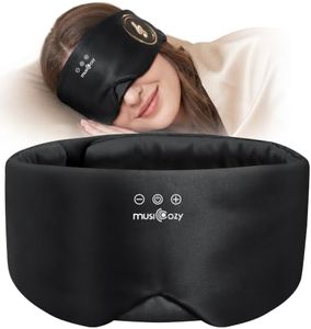 MUSICOZY Silk Sleep Mask Bluetooth Headphones Blackout Sleeping Headphone
