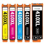 Greenjob 410XL Ink Cartridges Remanufactured Replacement for Epson 410XL Ink Cartridges 410 XL T410XL T410 to use with Expression XP-640 XP-830 XP-7100 XP-530 XP-630 XP-635 Printer (BCMY, 5-Pack)