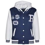 A2Z 4 Kids Kids Girls Boys R Fashion Baseball - B.B Navy_11-12