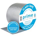 Butyl Flash Tape 100mm x 10m for Roof and Waterproof Tape for Leaks Repair Aluminum Coating Flashing Repair Sealant Seal Strip for Repairing Roof Crack, Gutter and Holes (100mmx10m)