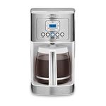 Cuisinart DCC-3200WP1 Perfectemp Coffee Maker, Stainless Steel, White