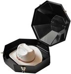 Maverick Cowboy Hat Box - Cowboy Hat Case with Mirror, Carrying Handle, Lockable Latches - Hard Cowboy Hat Travel Case for Western Headwear - Cowboy Hat Box for Travel, Cowboy Hat Carrier for Travel