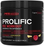 PEScience Prolific Pre Workout, Raspberry Lemonade, 40 Scoop, Energy Supplement with Nitric Oxide