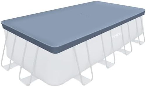 Funsicle 18ft x 9ft Rectangular Pool Cover for Above Ground Swimming Pools with Adjustable Drawstring – Fits Oasis and Activity Models