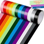 Frienda 36 Pcs Colored Duct Tape Assorted Duct Tape Decorative 10 Yards x 1 Inch Multi Purposes Bright Colors Tapes Waterproof for Kids DIY Crafts Art Kit School Home Fiesta Party (Mutiple Color)