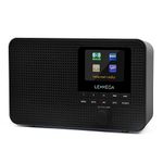 LEMEGA IR1 Portable Internet Radio WIFI,DAB/DAB+/FM Digital Radio,Bluetooth Speaker,Dual Alarms Clock,Sleep Snooze Timer,60 Presets,Headphone-Output,Colour Display,Batteries or Mains Powered - Black