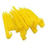 24pcs 9'' 225mm Plastic Tent Pegs Durable Spike Hook Awning Camping Caravan Pegs Accessory